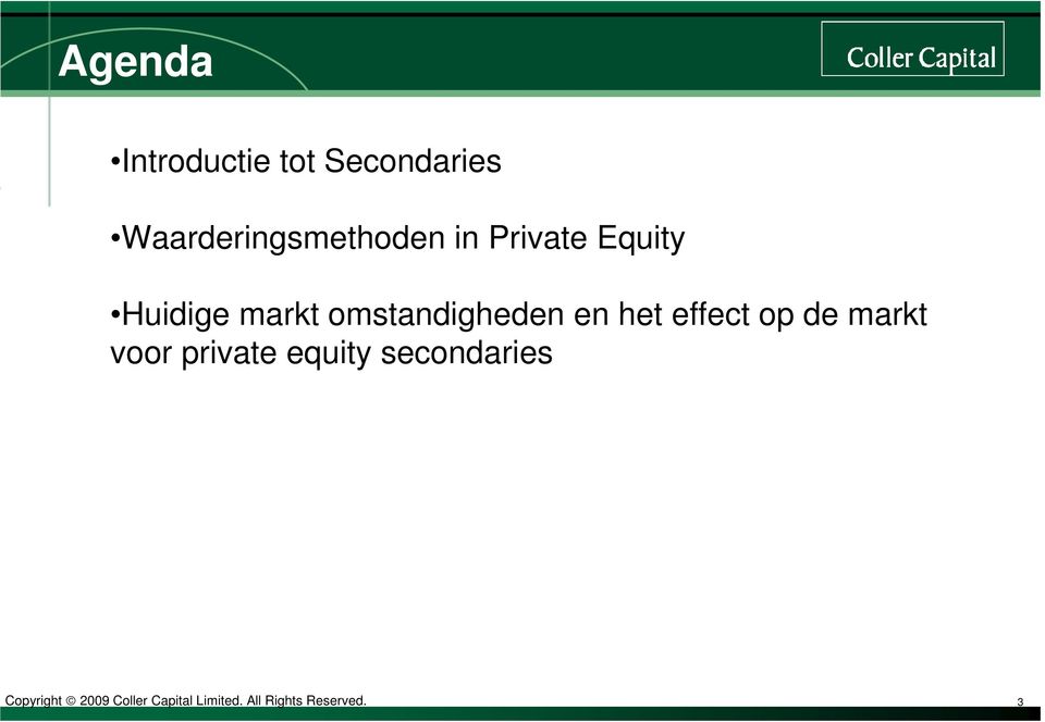 effect op de markt voor private equity secondaries