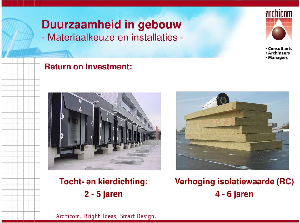 Return on Investment: Tocht- en