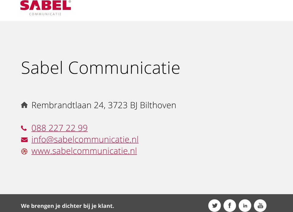 info@sabelcommunicatie.nl www.