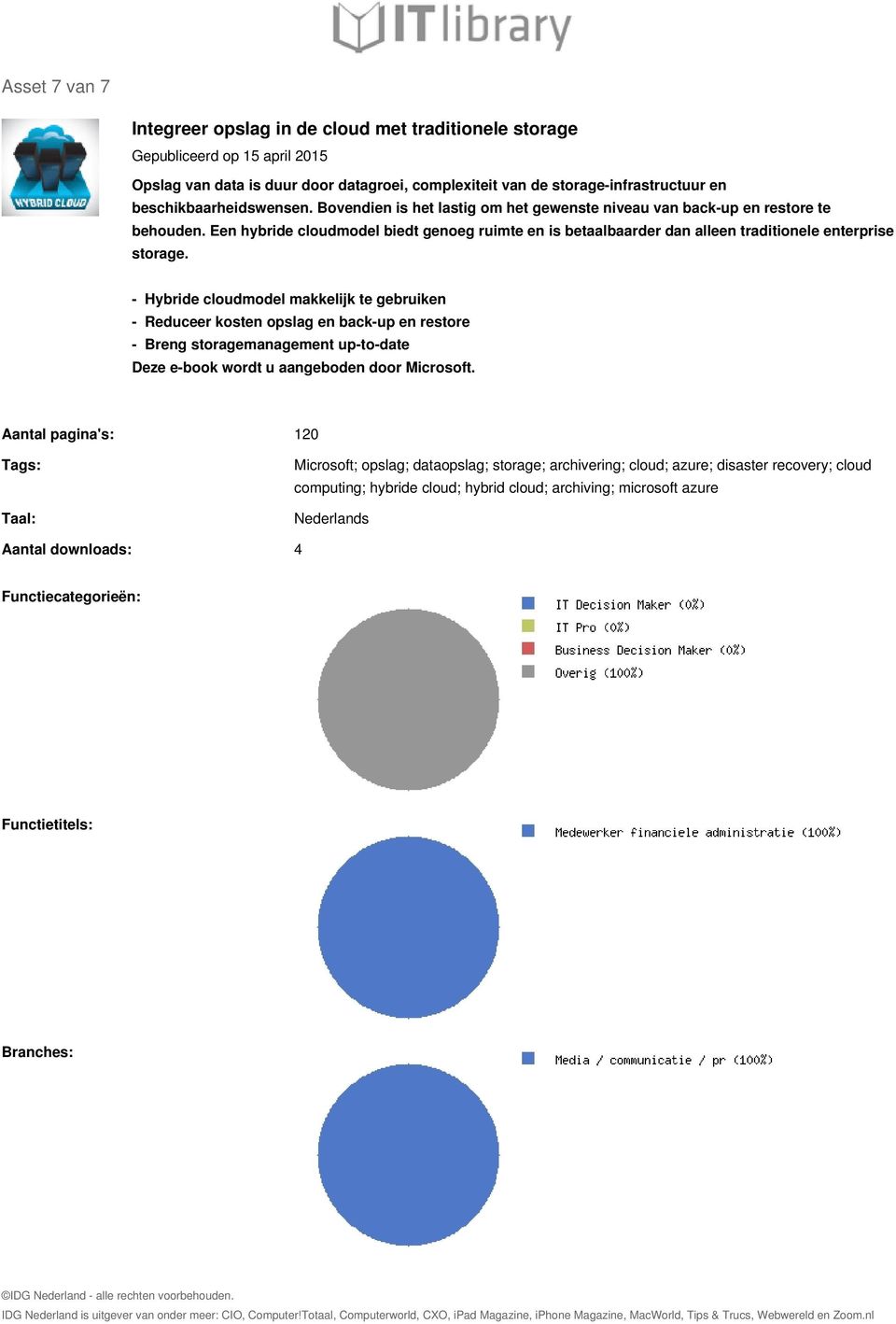 Een hybride cloudmodel biedt genoeg ruimte en is betaalbaarder dan alleen traditionele enterprise storage.