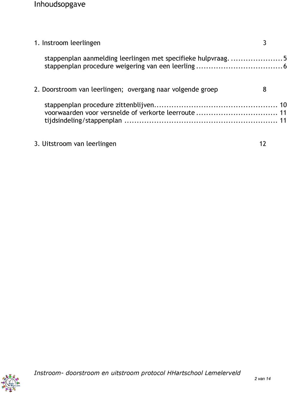 ... 5 stappenplan procedure weigering van een leerling... 6 2.