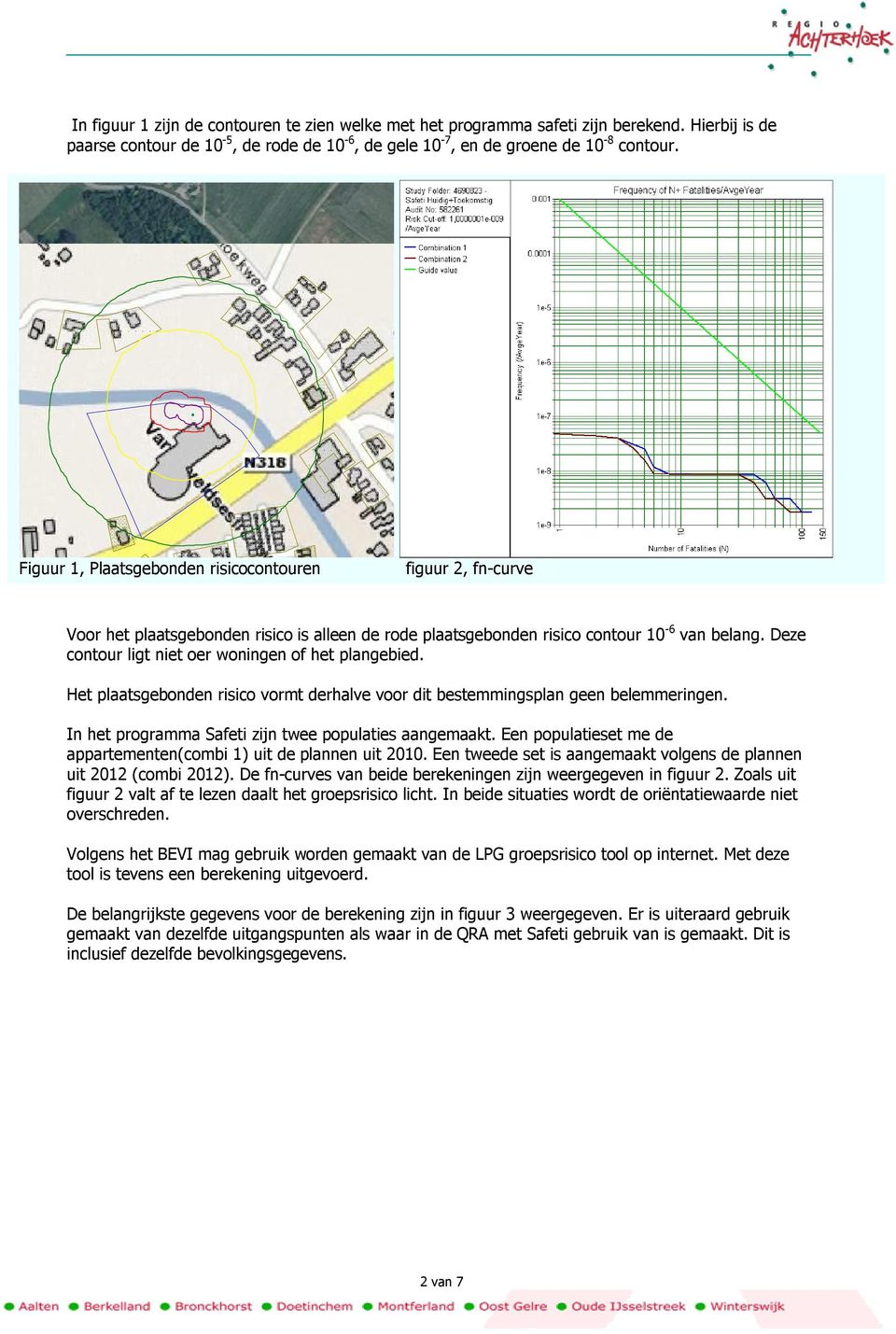 Deze contour ligt niet oer woningen of het plangebied. Het plaatsgebonden risico vormt derhalve voor dit bestemmingsplan geen belemmeringen. In het programma Safeti zijn twee populaties aangemaakt.