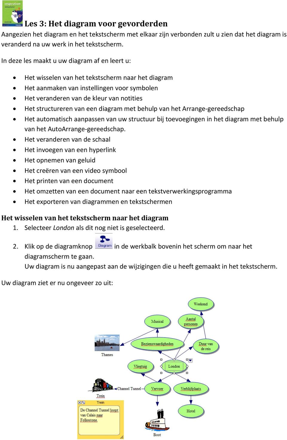 van een diagram met behulp van het Arrange gereedschap Het automatisch aanpassen van uw structuur bij toevoegingen in het diagram met behulp van het AutoArrange gereedschap.