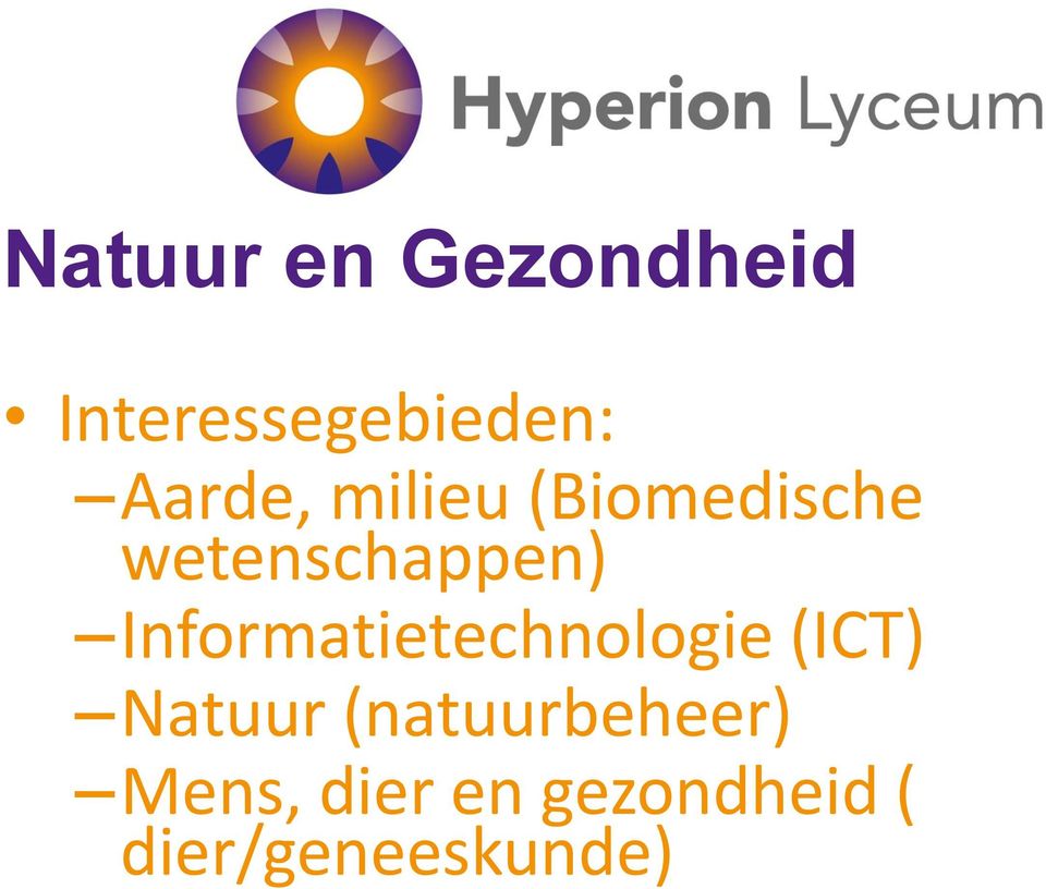 Informatietechnologie (ICT) Natuur