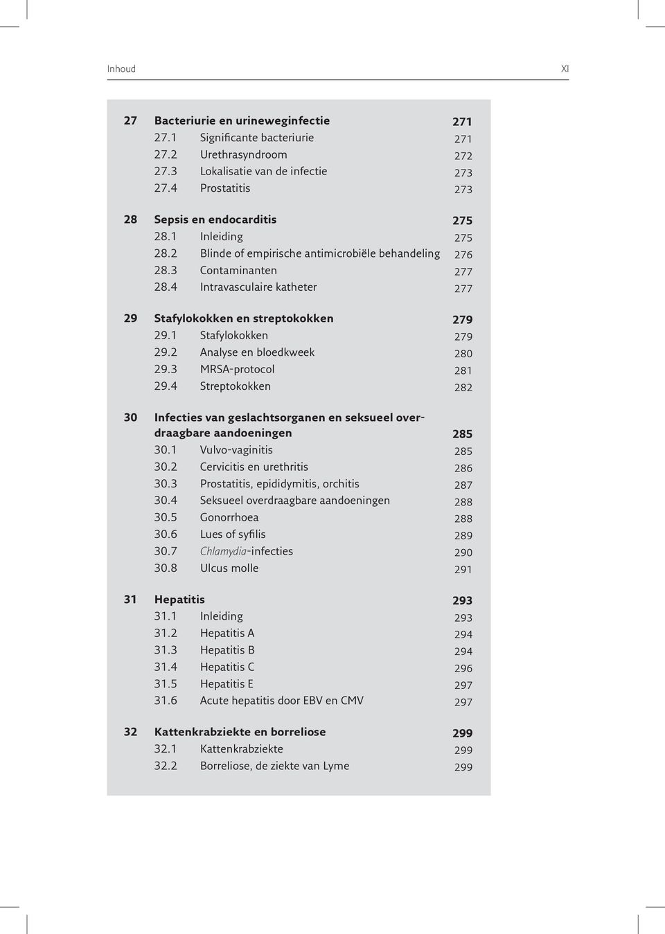 2 Analyse en bloedkweek 280 29.3 MRSA-protocol 281 29.4 Streptokokken 282 30 Infecties van geslachtsorganen en seksueel overdraagbare aandoeningen 285 30.1 Vulvo-vaginitis 285 30.