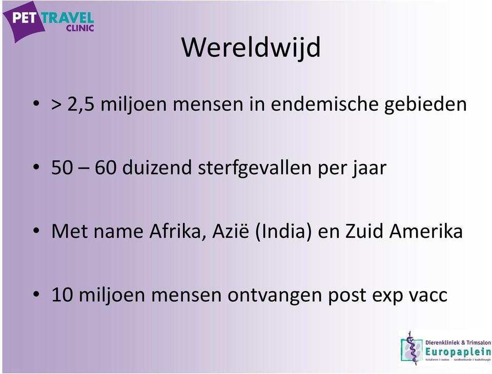 sterfgevallen per jaar Met name Afrika, Azië