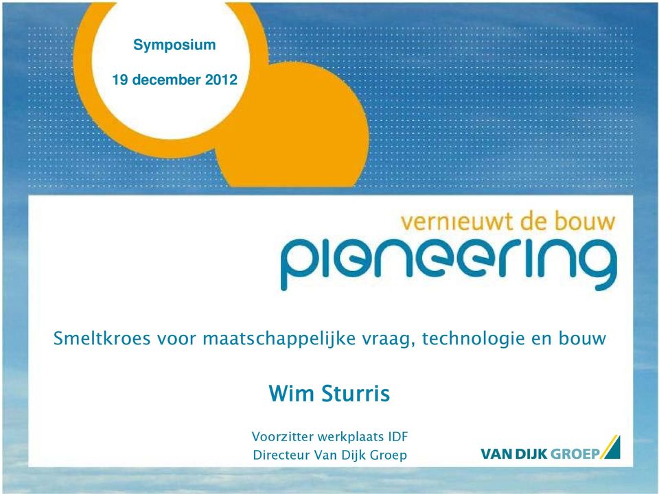 technologie en bouw Wim Sturris