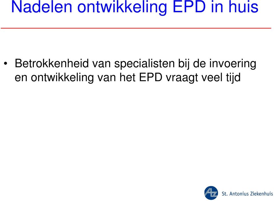 specialisten bij de invoering