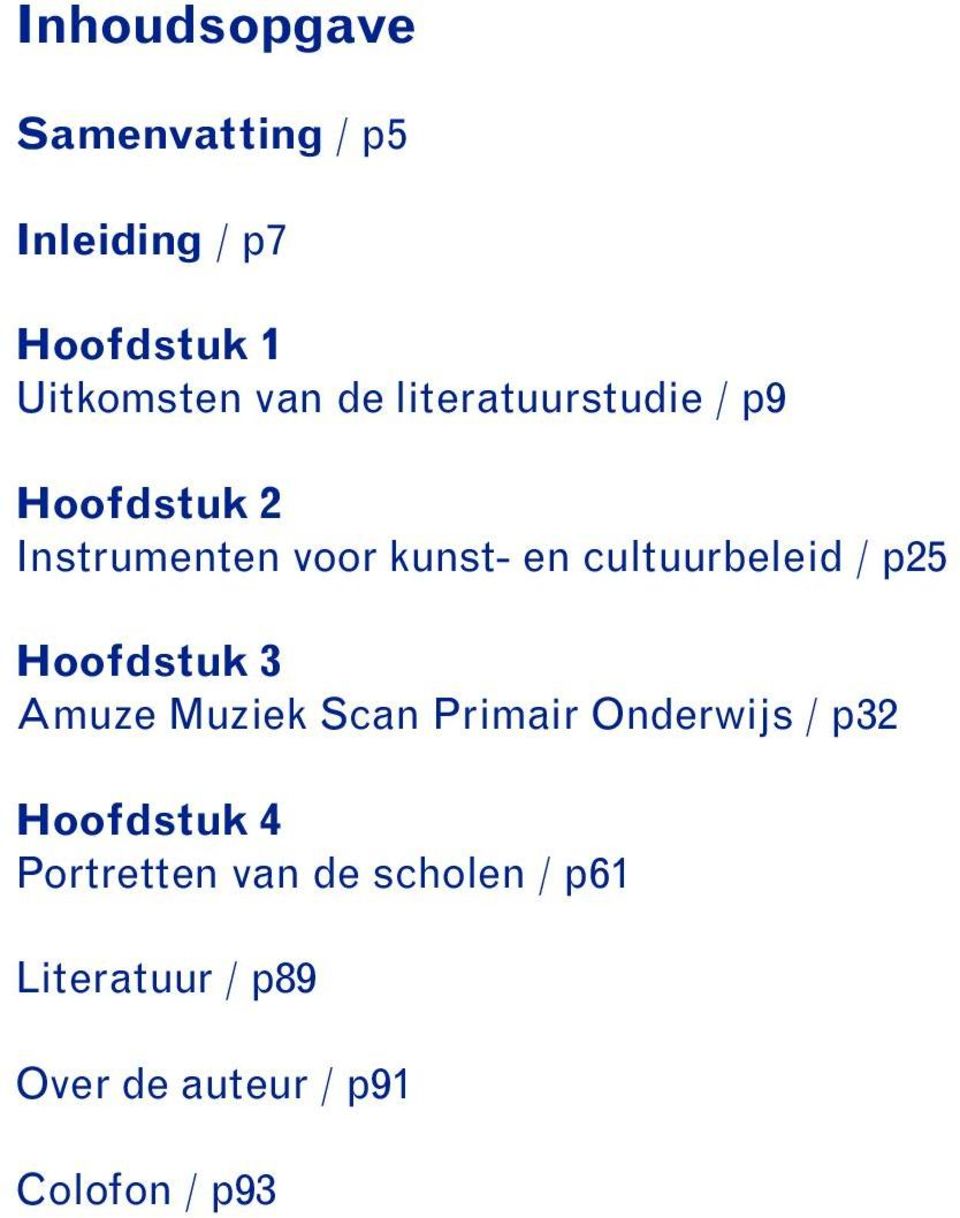 / p25 Hoofdstuk 3 Amuze Muziek Scan Primair Onderwijs / p32 Hoofdstuk 4