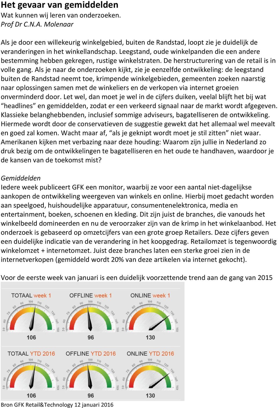 Leegstand, oude winkelpanden die een andere bestemming hebben gekregen, rustige winkelstraten. De herstructurering van de retail is in volle gang.