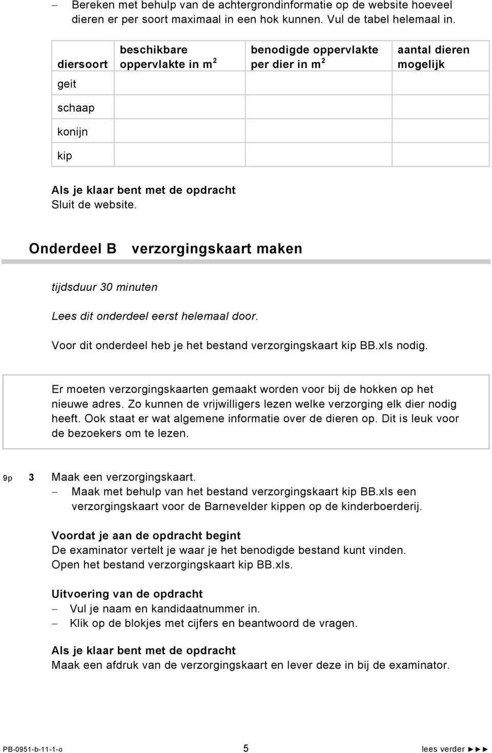 Onderdeel B verzorgingskaart maken tijdsduur 30 minuten Lees dit onderdeel eerst helemaal door. Voor dit onderdeel heb je het bestand verzorgingskaart kip BB.xls nodig.