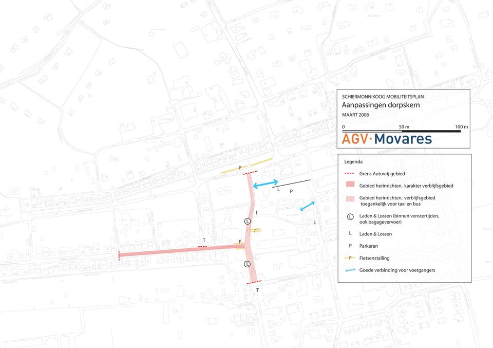 verblijfsgebied toegankelijk voor taxi en bus L T L L Laden & Lossen (binnen venstertijden, ook