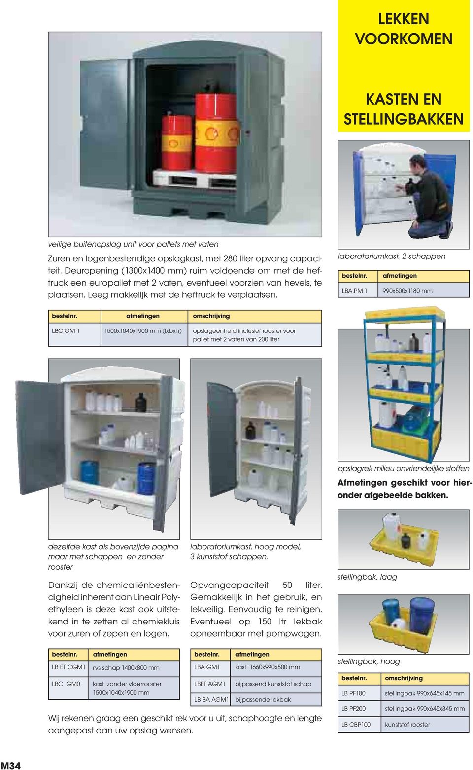 laboratoriumkast, 2 schappen LBA.