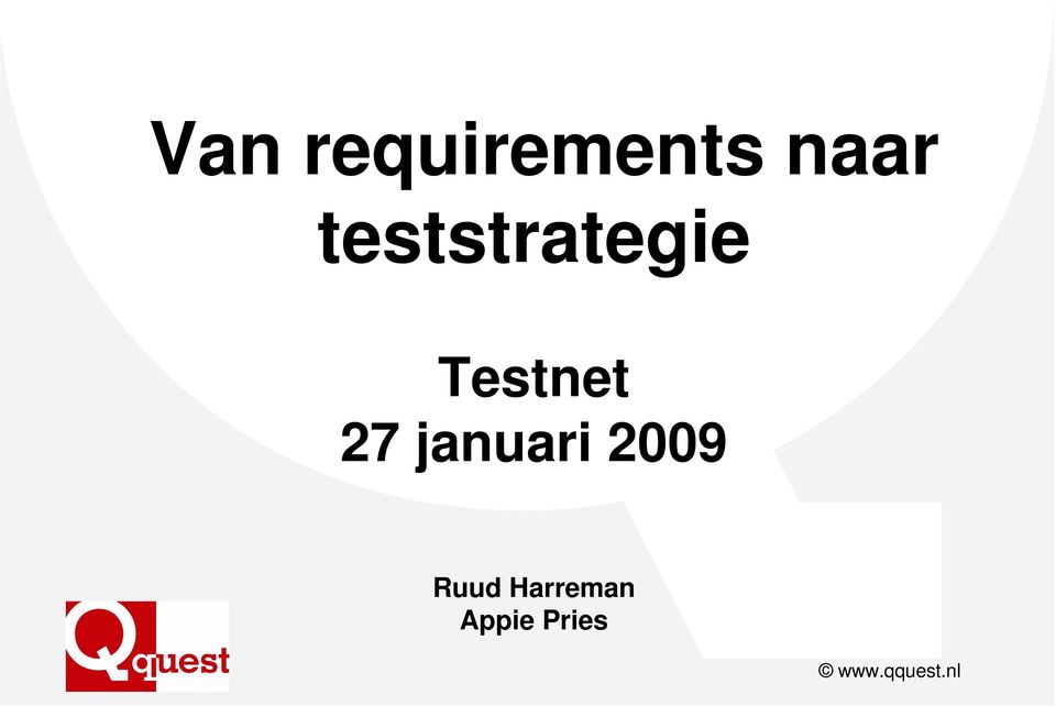 Testnet 7 januari