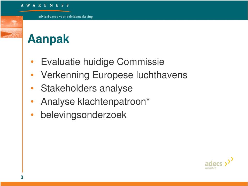 luchthavens Stakeholders analyse