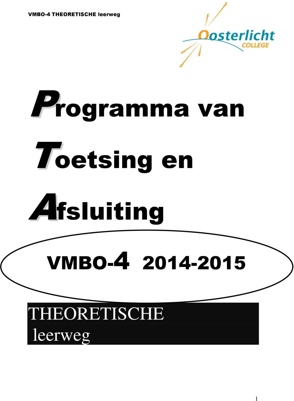 VMBO-4 2014-2015
