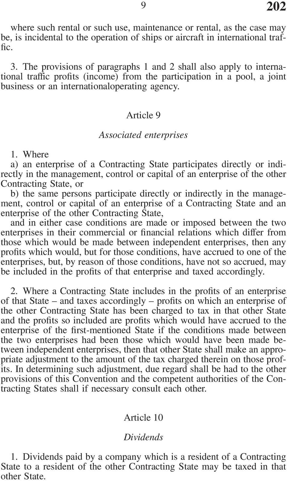 Article 9 Associated enterprises 1.