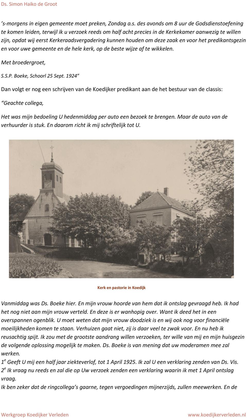 Boeke, Schoorl 25 Sept.