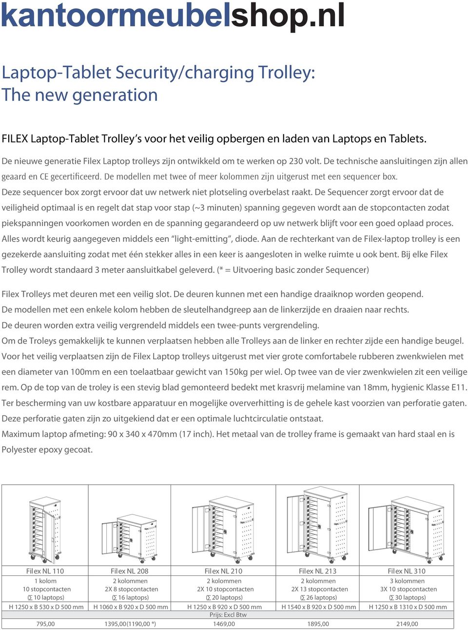 De technische aansluitingen zijn allen Deze sequencer box zorgt ervoor dat uw netwerk niet plotseling overbelast raakt.