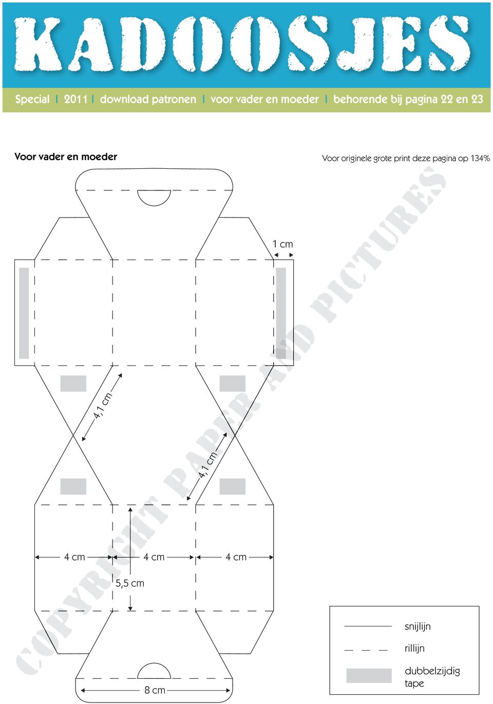 en moeder 4, 4, 4 cm 4 cm 4 cm 5,5 cm 8 cm Voor