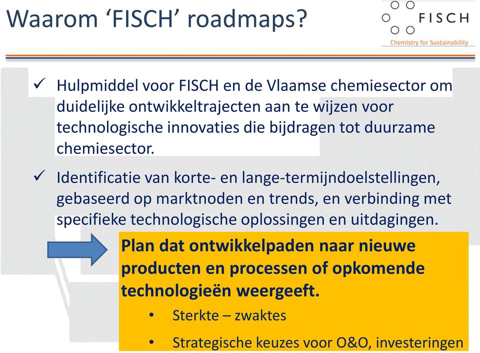 die bijdragen tot duurzame chemiesector.