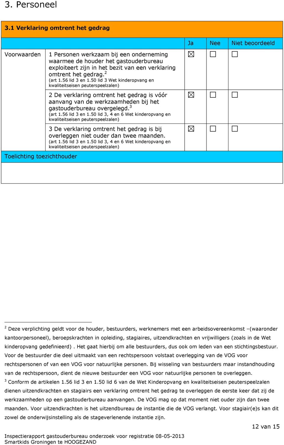 bezit van een verklaring omtrent het gedrag. 2 (art 1.56 lid 3 en 1.