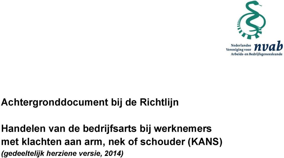 werknemers met klachten aan arm, nek of