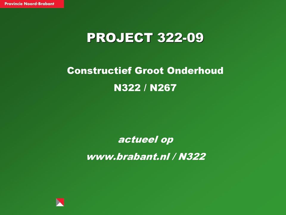 Onderhoud N322 / N267