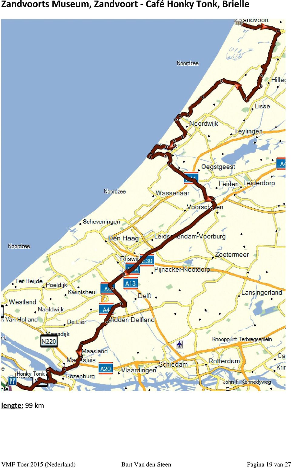 99 km VMF Toer 2015 (Nederland)