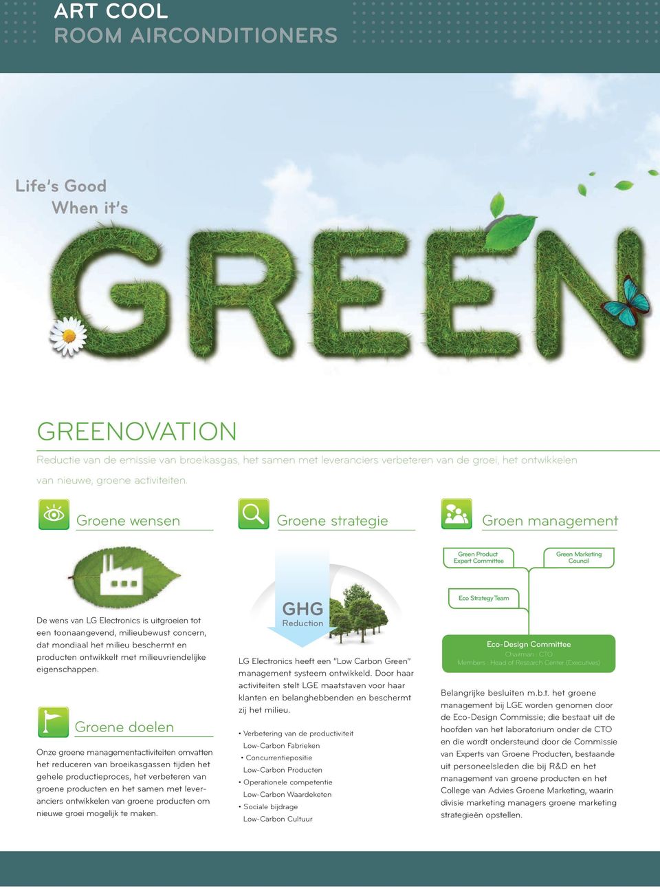 Business Water Treatment Business LG Electronics heeft een Low Carbon Green management systeem ontwikkeld.
