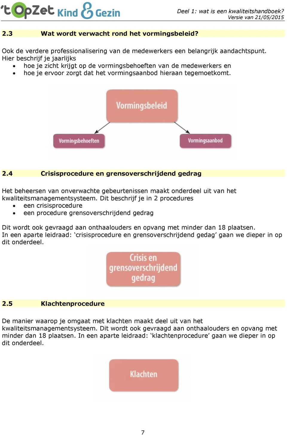 4 Crisisprocedure en grensoverschrijdend gedrag Het beheersen van onverwachte gebeurtenissen maakt onderdeel uit van het kwaliteitsmanagementsysteem.