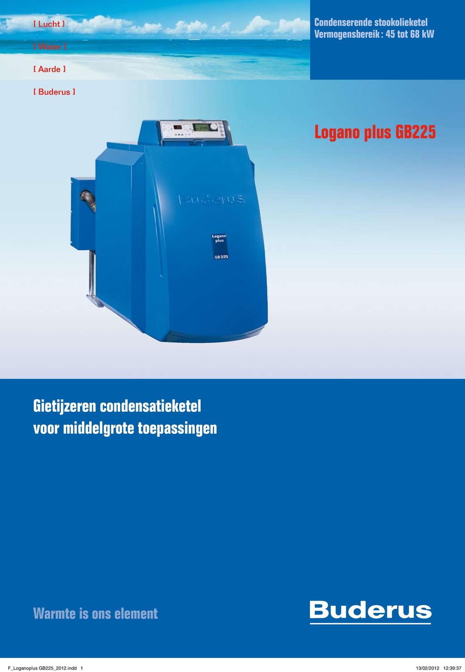 plus GB225 Gietijzeren condensatieketel voor middelgrote