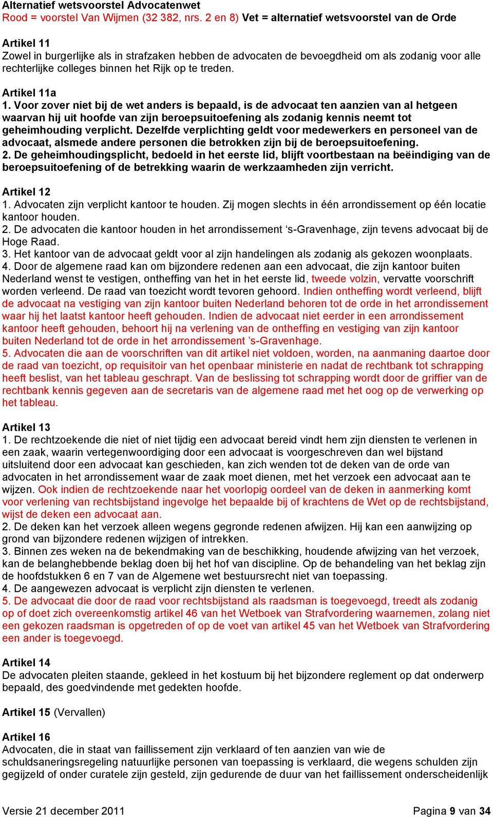 Dezelfde verplichting geldt voor medewerkers en personeel van de advocaat, alsmede andere personen die betrokken zijn bij de beroepsuitoefening. 2.