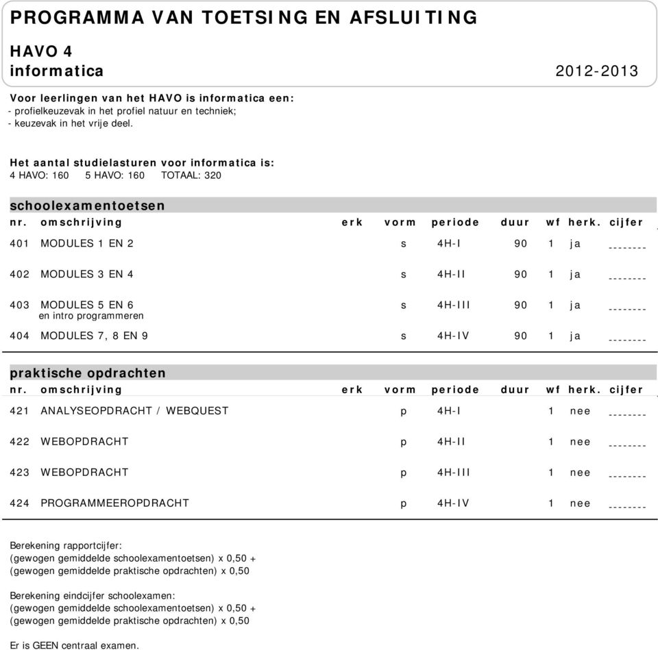 401 MODULES 1 EN 2 s 4H-I 90 1 ja 402 MODULES 3 EN 4 s 4H-II 90 1 ja 403 MODULES 5 EN 6 s 4H-III 90 1 ja en intro programmeren 404 MODULES 7, 8 EN 9 s 4H-IV 90 1 ja h.