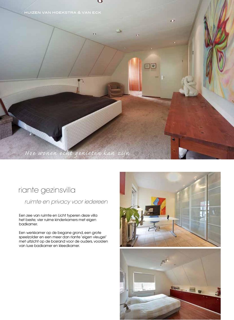 kinderkamers met eigen badkamer.