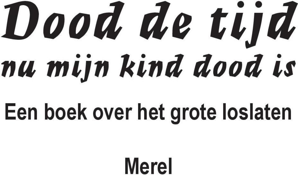 Een boek over het