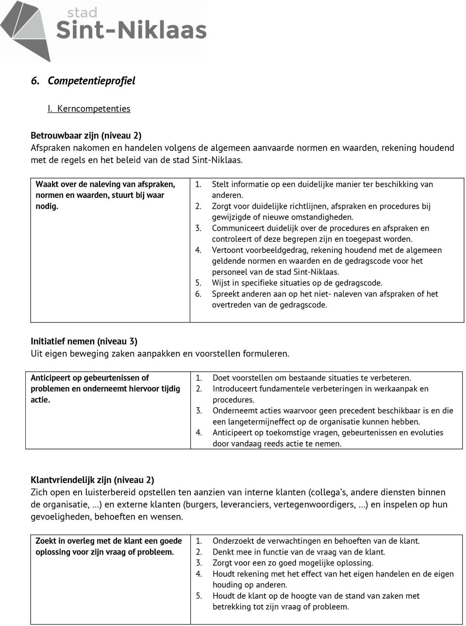 Waakt over de naleving van afspraken, normen en waarden, stuurt bij waar nodig. 1. Stelt informatie op een duidelijke manier ter beschikking van anderen. 2.