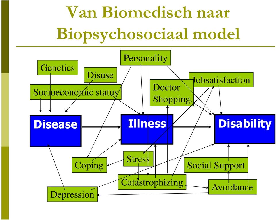 Shopping Jobsatisfaction Disease Illness Disability