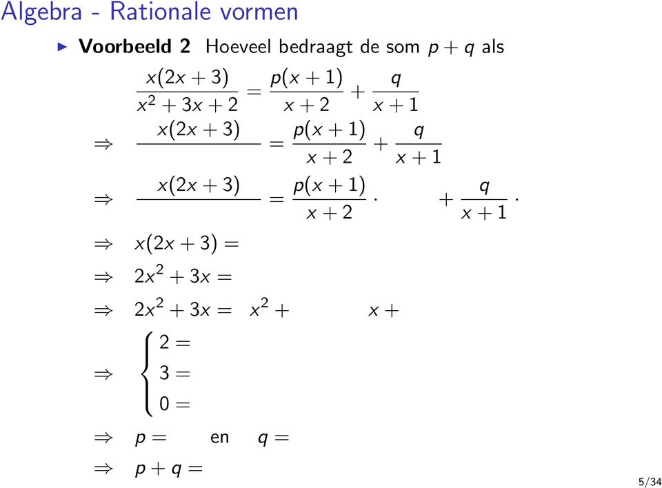 = p(x + 1) = x + 2 + q x + 1 p(x + 1) = x + 2 + q x + 1 p(x + 1) = x