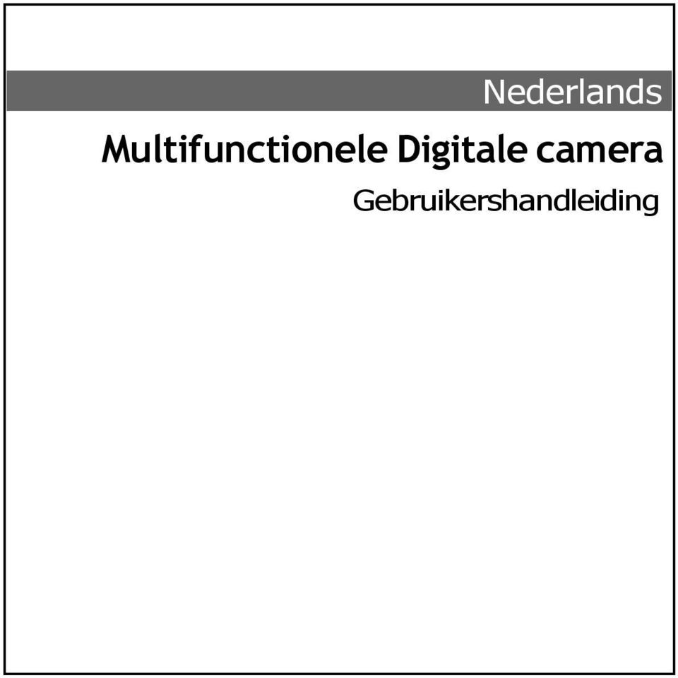 Digitale camera