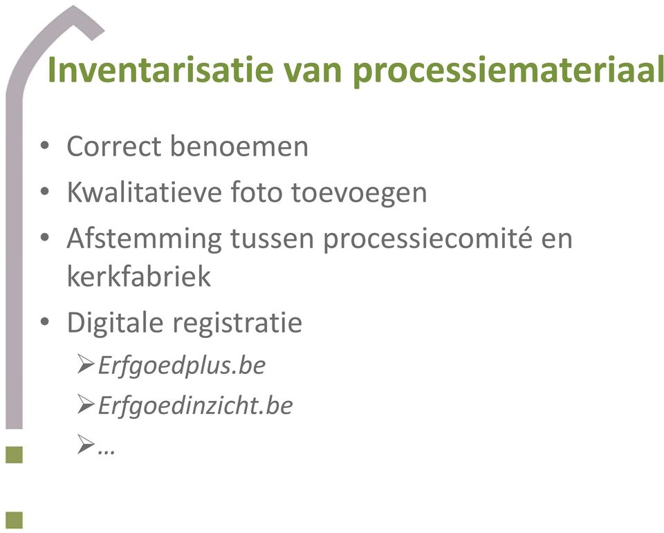 Afstemming tussen processiecomité en