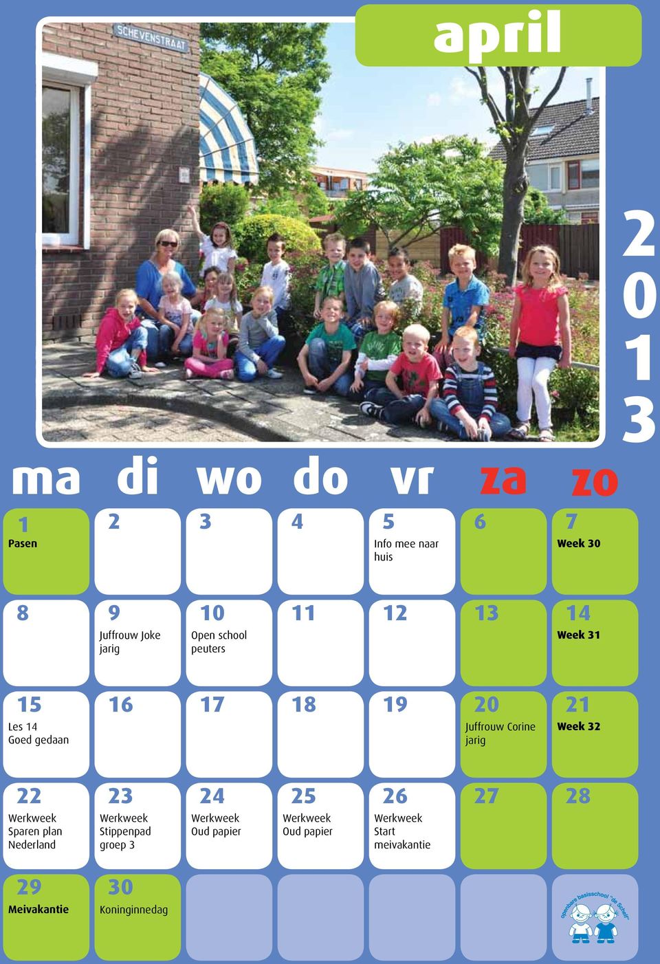 Corine Week 4 5 6 7 8 Sparen plan Nederland 9