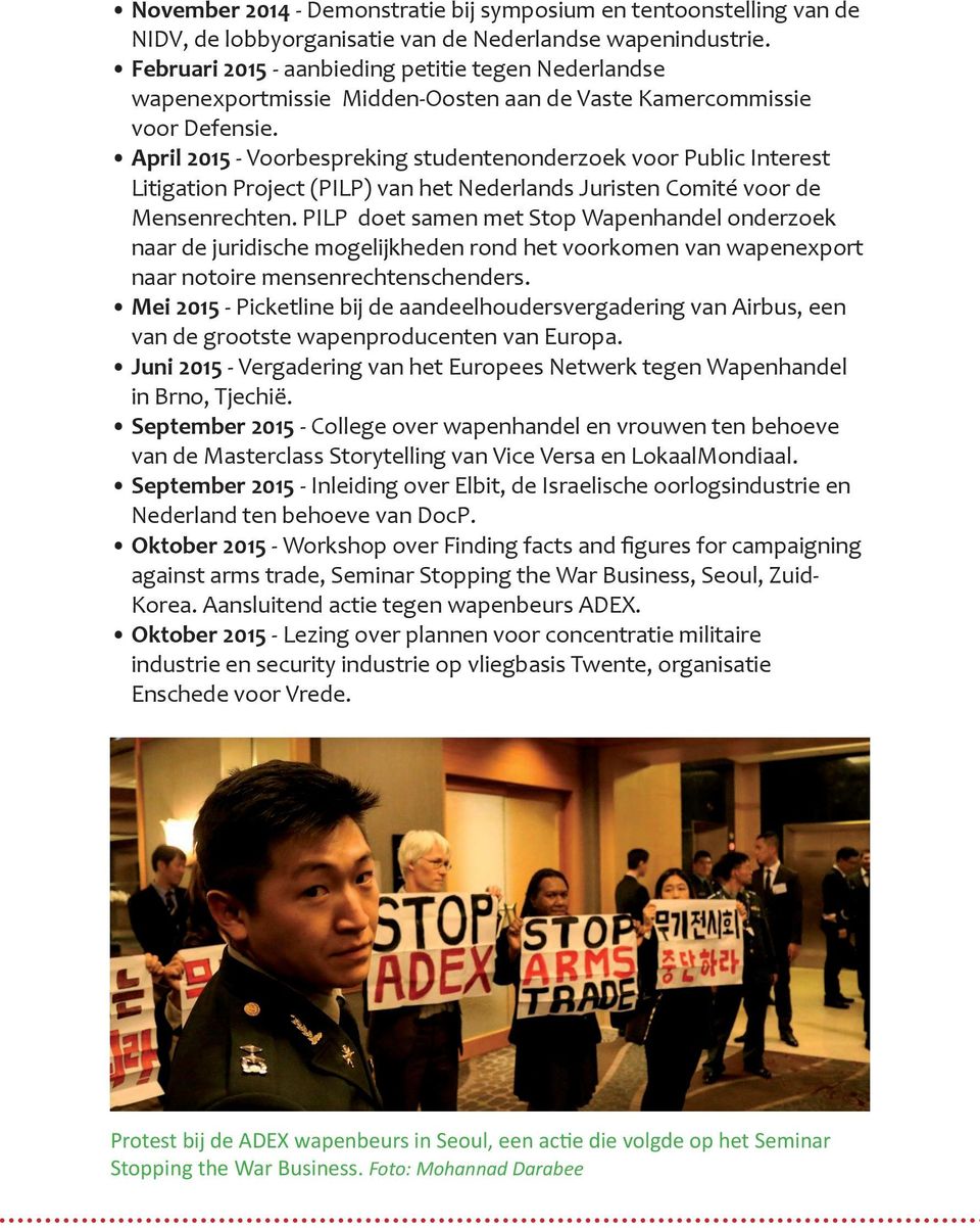 April 2015 - Voorbespreking studentenonderzoek voor Public Interest Litigation Project (PILP) van het Nederlands Juristen Comité voor de Mensenrechten.