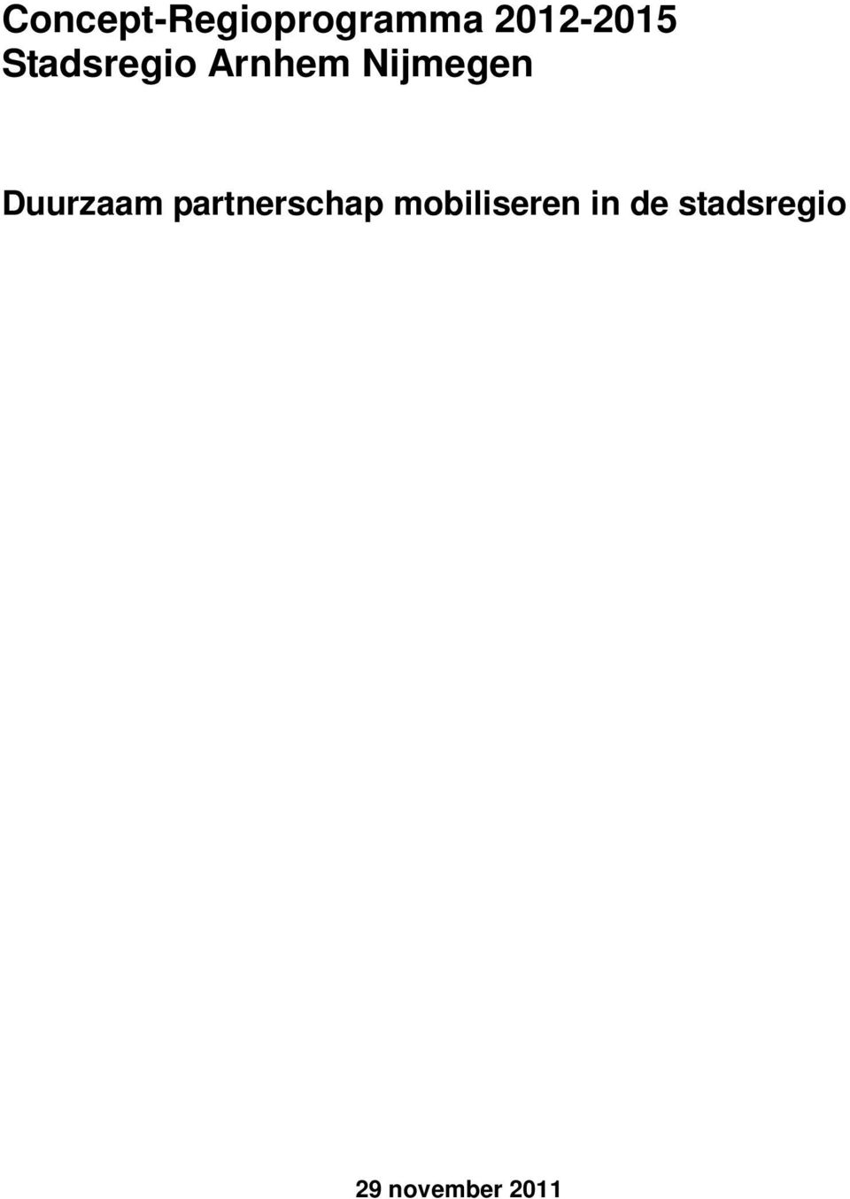 Nijmegen Duurzaam partnerschap