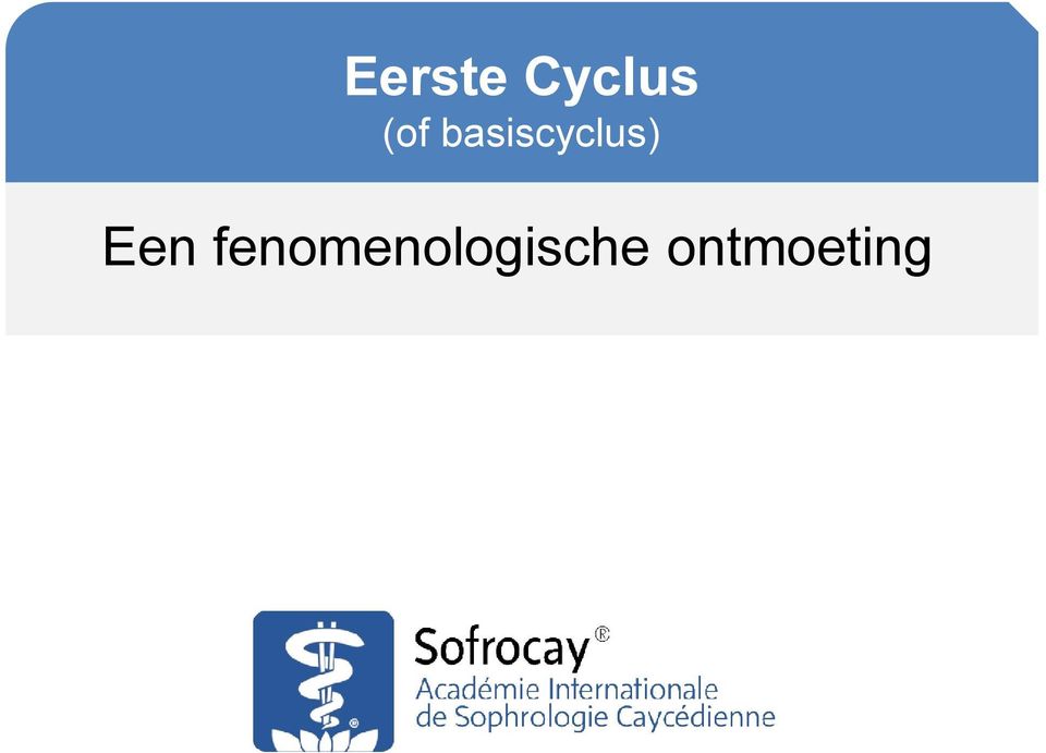 basiscyclus)
