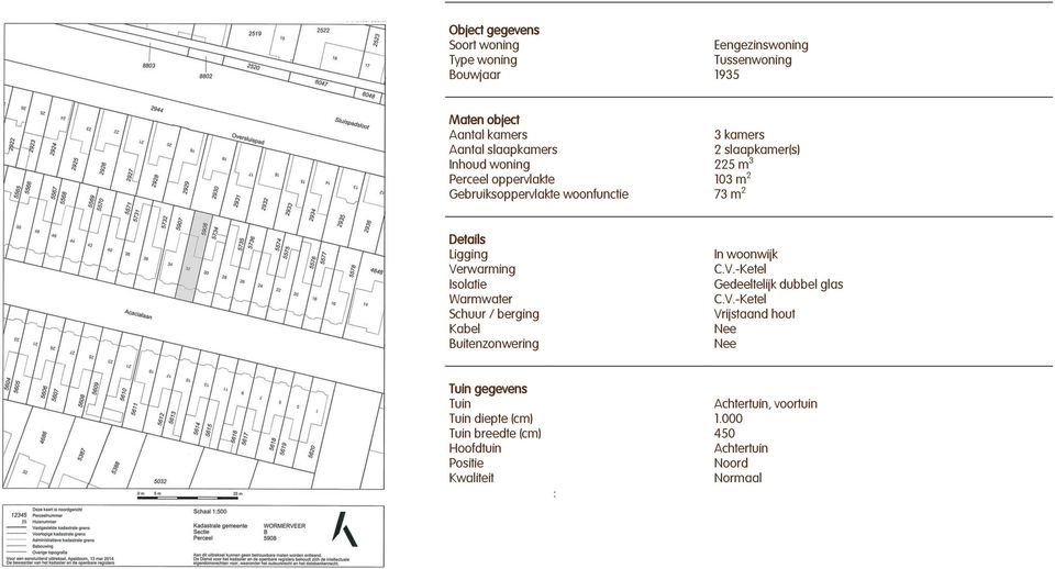 Verwarming Isolatie Warmwater Schuur / berging Kabel Buitenzonwering In woonwijk C.V.-Ketel Gedeeltelijk dubbel glas C.V.-Ketel Vrijstaand hout Nee Nee Tuin gegevens Tuin Achtertuin, voortuin Tuin diepte (cm) 1.