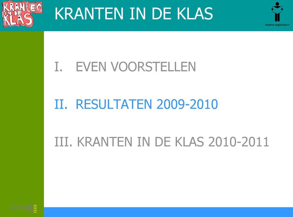 RESULTATEN 2009-2010 III.