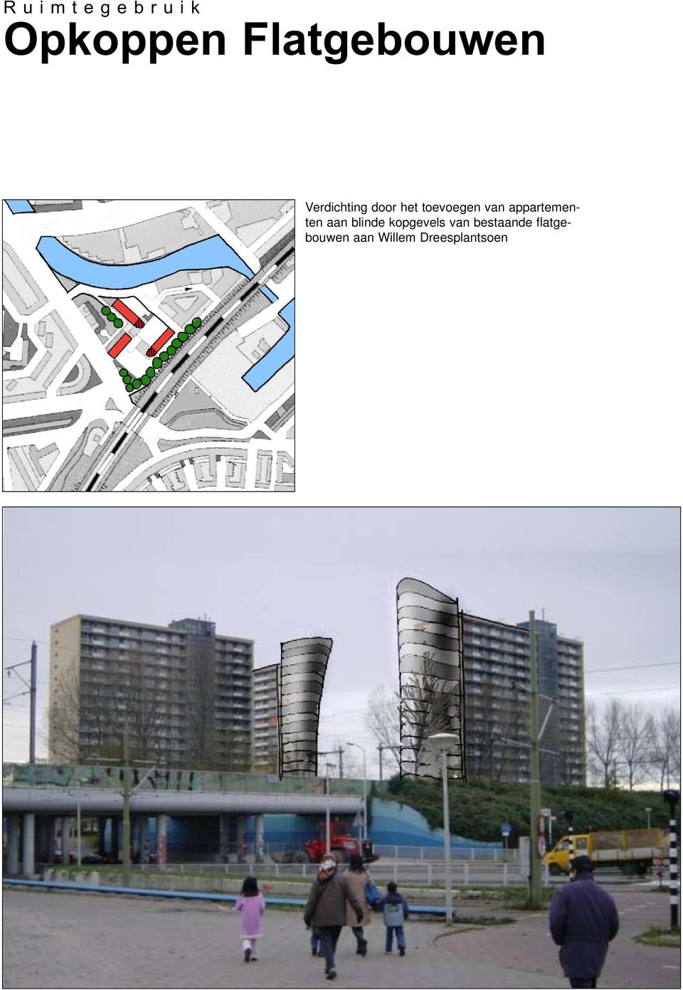 appartementen aan blinde kopgevels van