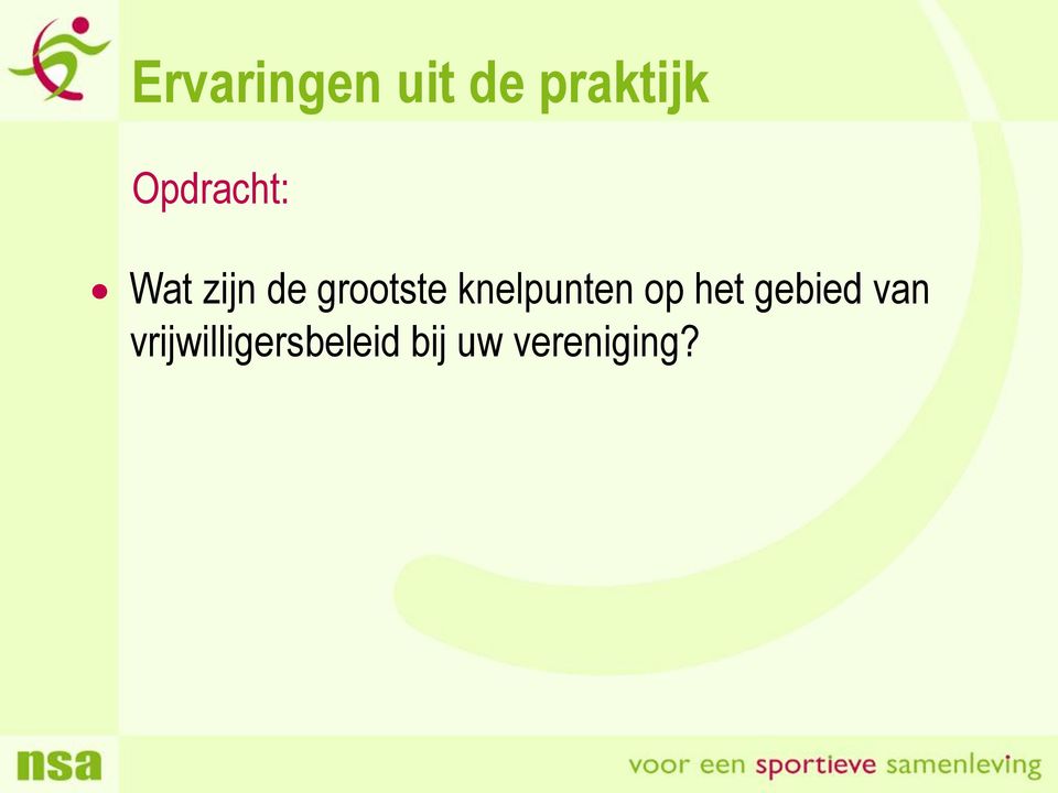 knelpunten op het gebied van