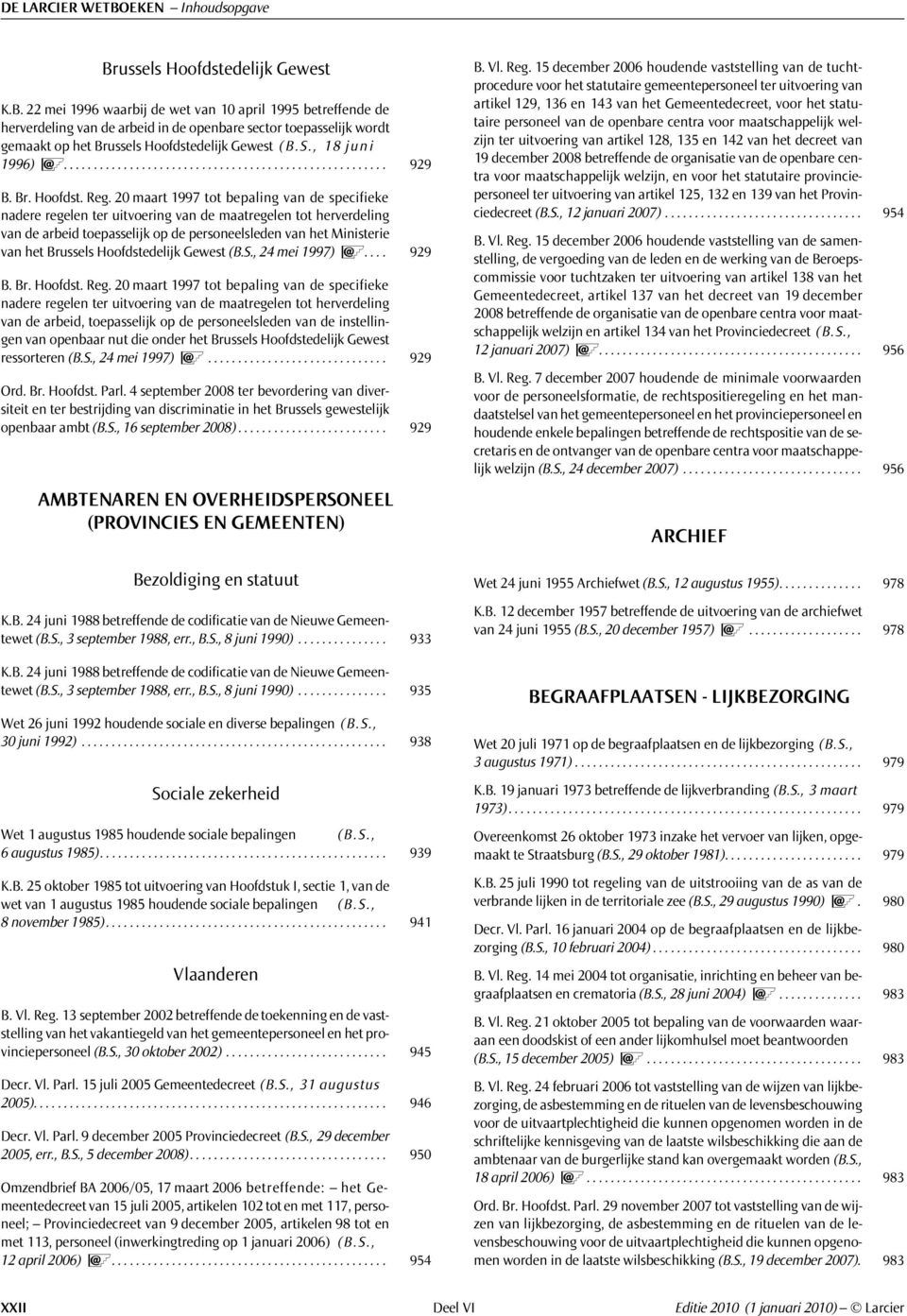 20 maart 1997 tot bepaling van de specifieke nadere regelen ter uitvoering van de maatregelen tot herverdeling van de arbeid toepasselijk op de personeelsleden van het Ministerie van het Brussels